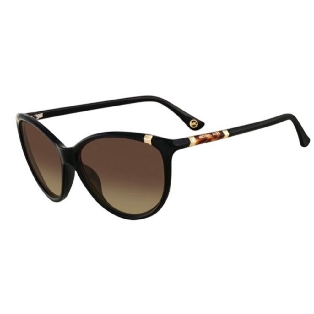 Michael‎ Kors Camila M2835S Black Butterfly Sunglasses Brown Gradient Lens 001
